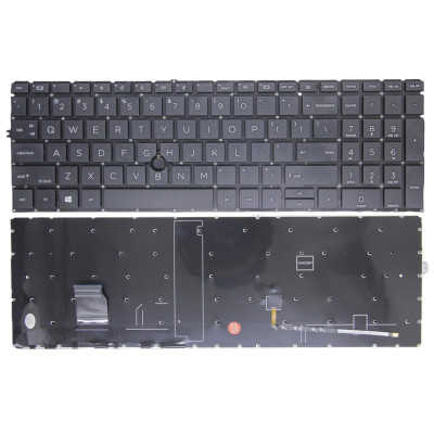 HP EliteBook 850 G7 G8, 855 G7 G8, 750 G7 G8, 755 G7 G8, Zbook Firefly 15 G7 G8 teclado americano