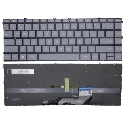 HP Envy x360 15-FE, 15-FH, TPN-C165, TPN-C166, grijs backlit US toetsenbord