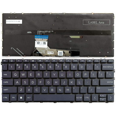 HP Envy x360 2-en-1 14-FC, 14-FA, TPN-C172, TPN-C173, teclado de EE.UU. retroiluminado azul profundo