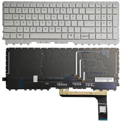 HP omen 16-AH, 16-AK, 16T-AH, TPN-I143, por chave RGB Backlit teclado EUA branco