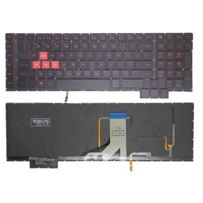 by HP omen 17-AN, 17T-AN, TPN-Q195, red backlit US keyboard on pcspare.com - Global Laptop Parts Center