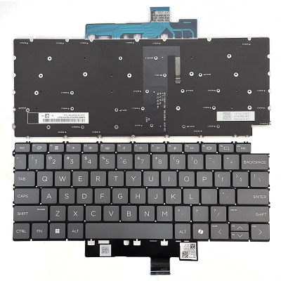 HP OmniBook Ultra 14-FD, 14T-FH, Flip 14-FH, tastiera americana retroilluminata grigio