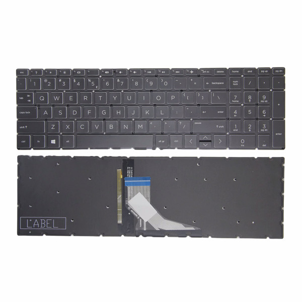 By HP PAVILION gaming 15-CX 15T-CX Crystal keycap backlit US keyboard at pcspare.com — Global Laptop Parts Center