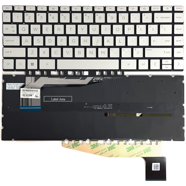 By HP Pavilion 13-BE, 14-EH, 14-EY, 14-EW, подсветка клавиатуры США серебряная F1 улыбка at pcspare.com — Global Laptop Parts Center