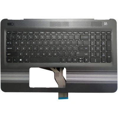 HP Pavilion 15- AU, 15- AW, 15T- AU, 15- AU000, 15- AU100, 15- AW000, 15- AW100, US billentyűzet palmrest ezüst