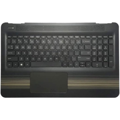by HP Pavilion 15-AU, 15-AW, 15T-AU, 15-AU000, 15-AU100, 15-AW000, 15-AW100, backlit US keyboard palmrest gold touchpad on pcspare.com - Global Laptop Parts Center