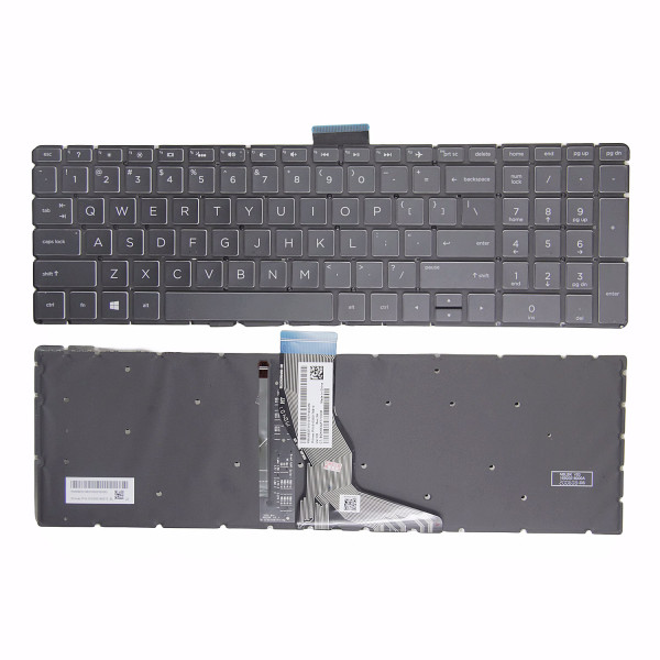 By HP Pavilion 15-BS 15-BR 15-BW 15T-BR 15Q-BU 15T-BS 15Z-BW black Crystal keycap backlit US الأصلي at pcspare.com — Global Laptop Parts Center