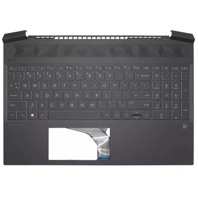 HP Pavilion Gaming 15-EC, 15Z-EC, USB клавіатура підлокітників білий шрифт