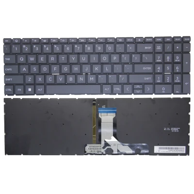 HP 15-EG 15-EH 15-ER 15M-EH 15-FD 15-FC TPN-Q245 TPN-Q246 zwart met achtergrondverlichting US toetsenbord F1 glimlach