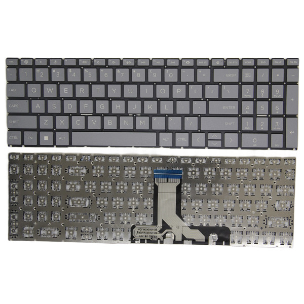 By HP Pavilion 16-AF, 16-AF0000, 16-AG, 16-AG0000, 16-BC, grigio US tastiera F1 sorriso at pcspare.com — Global Laptop Parts Center