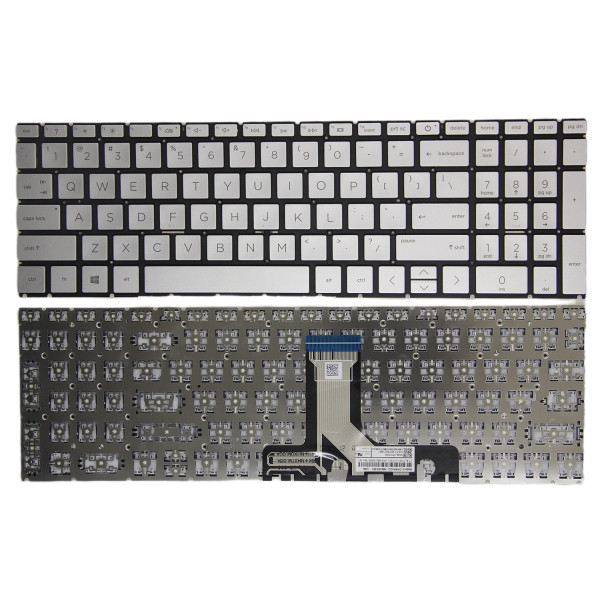 By HP Pavilion 16-AF, 16-AF0000, 16-AG, 16-AG0000, 16-BC, argento US tastiera F1 domanda at pcspare.com — Global Laptop Parts Center
