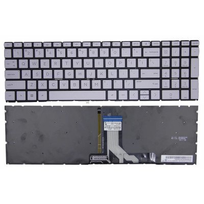 HP Pavilion 16-AF, 16-AF0000, 16-AG, 16-AG0000, 16-BC, grigio argento retroilluminato US tastiera F1 domanda