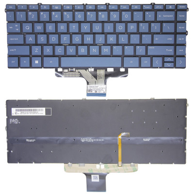 HP Envy x360 15-EW, 15-EY, 15Z-EY blue backlit US keyboard