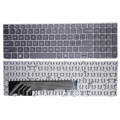 HP ProBook 4530S, 4535S, 4730S, 4735S, US Keyboard Silver Frame