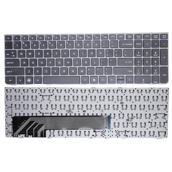 By HP ProBook 4530S, 4535S, 4730S, 4735S, US Keyboard Silver Frame at pcspare.com — Global Laptop Parts Center