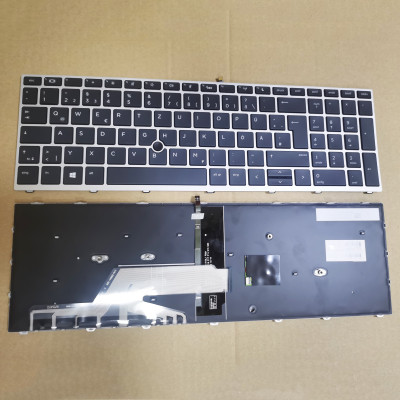 HP Probook 450 G5 455 G5 470 G5 650 G4 650 G5 silver frame backlit German DE keyboard original
