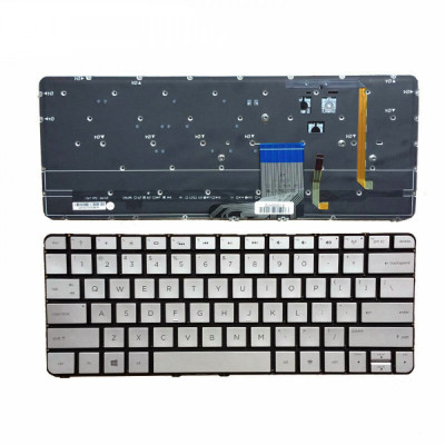 by HP Spectre 13-SMB 13T-3000 13-3000 743897-031 backlit silver US keyboard on pcspare.com - Global Laptop Parts Center