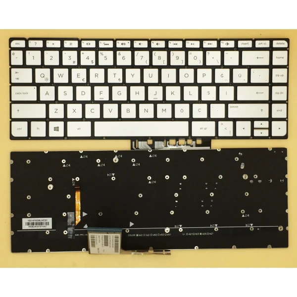 By HP Spectre X360 15AP 15T-AP Türk klavyesini geri döndürdü at pcspare.com — Global Laptop Parts Center
