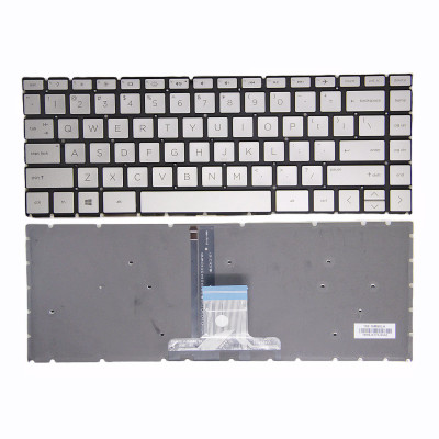 HP TPN-W131 TPN-W139 TPN-I131 TPN-I132 TPN-I136 silver backlit US keyboard