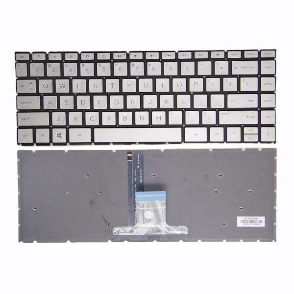 By HP TPN-W131 TPN-W139 TPN-I131 TPN-I132 TPN-I136 silver backlit US keyboard at pcspare.com — Global Laptop Parts Center