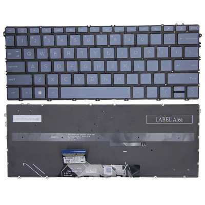 HP Pavilion Aero 13-BG, 13Z-BG, hintergrundbeleuchtete US-Tastatur blau