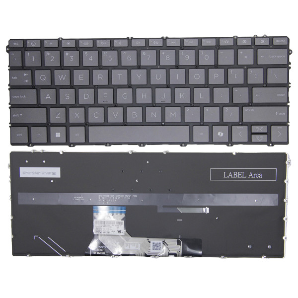 By HP X360 13-BF, 16-AC, 16-AD, retroiluminado teclado americano AI marrón at pcspare.com — Global Laptop Parts Center