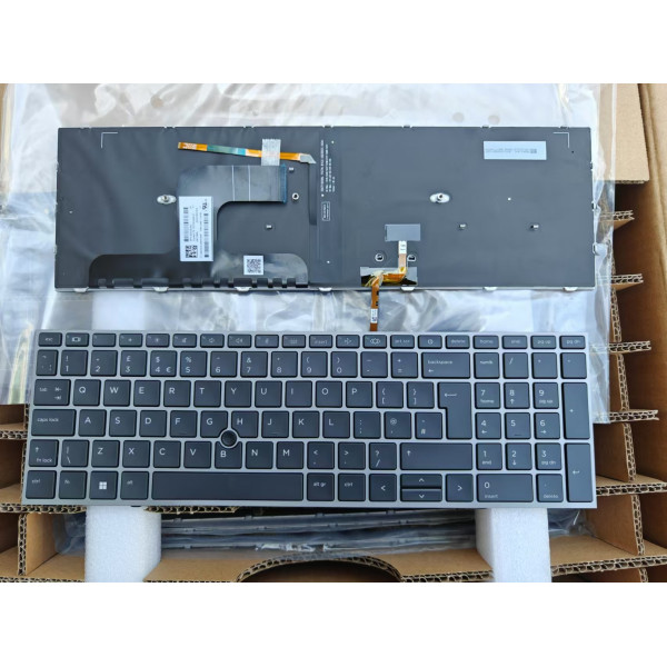 By HP ZBook Fury 17 G7, ZBook Fury 17 G8, backlit UK keyboard at pcspare.com — Global Laptop Parts Center