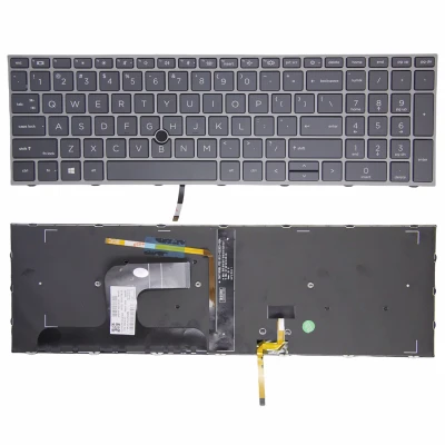HP ZBook Fury 17 G7 G8 ASV tastatūra ar atpakaļskata spoguļu