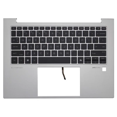 HP elitebook 840 G11, 845 G11, N95848-001, срібний підсвічуванням клавіатури US