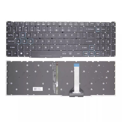 Acer AN515-46 AN515-56 AN515-58 PH315-54 PH515-54 blaue WASD-Hintergrundbeleuchtung US-Tastatur slim