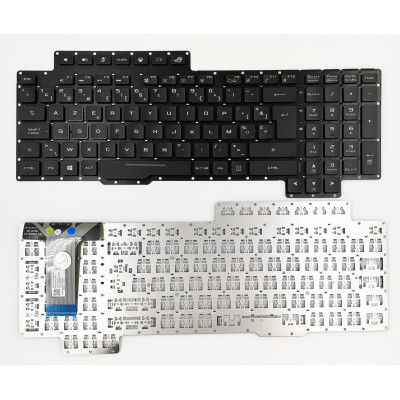 Asus G703 G703V G703 G703VI G703GL RGB backlit Belgian BE keyboard 0KNB0-E612BE00