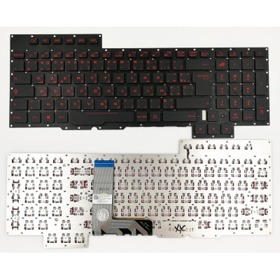 by Asus GX700 GX700V G701 G701V backlit Arabic French AF keyboard 0KNB0-E611AF00 on pcspare.com - Global Laptop Parts Center
