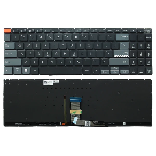 By Asus K6602Z, K6502V, N7600, N7601Z, M7600Q, negru backlit US tastatură roșu scurt at pcspare.com — Global Laptop Parts Center