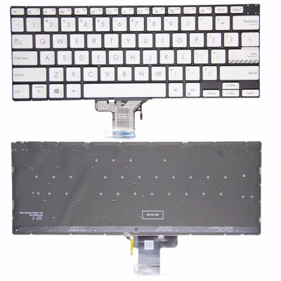 Asus M3400 M3401Q K3400P X3400P M7400 X7400 M4700 zilveren verlichte US toetsenbord