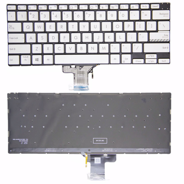 By Asus M3400 M3401Q K3400P X3400P M7400 X7400 M4700 Silber hintergrundbeleuchtete US-Tastatur at pcspare.com — Global Laptop Parts Center