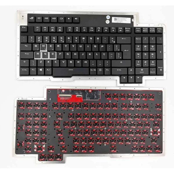By Asus ROG GX800 GX800V GX800VH Mekanik Brezilya BR klavye 0KNB0-L611BR00 at pcspare.com — Global Laptop Parts Center
