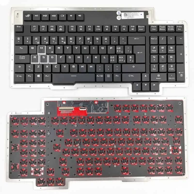 Asus ROG GX800 GX800V GX800VH Μηχανικό πίσω φωτισμένο ελβετικό πληκτρολόγιο SW 0KNB0-L611SF00