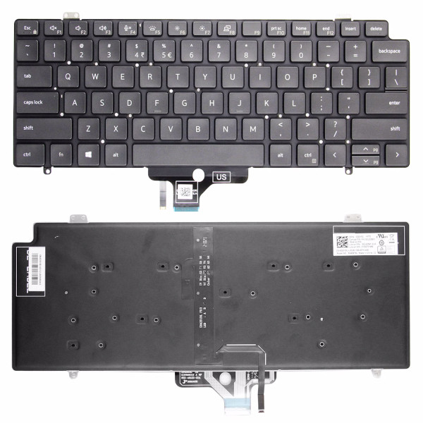 By Dell Latitude 7410 backlit US keyboard original at pcspare.com — Global Laptop Parts Center