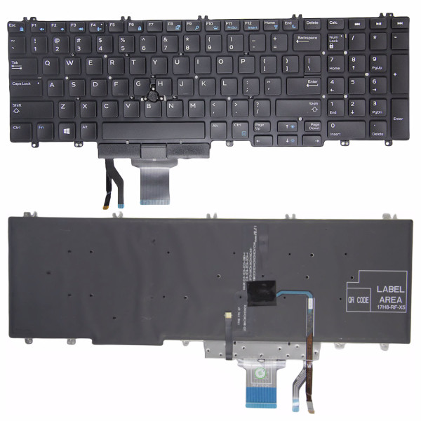 By Dell Precision 7530 7730 E7530 7740 7540 5540 P74F backlit US tastiera OEM at pcspare.com — Global Laptop Parts Center
