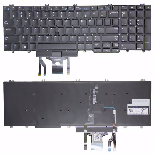 By Dell Precision 7530 7730 E7530 7740 7540 5540 P74F backlit US tastiera originale at pcspare.com — Global Laptop Parts Center
