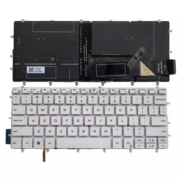 By Dell XPS 13 9370 9375 9380 9317 9305 P82G 7390 teclado americano blanco retroiluminado at pcspare.com — Global Laptop Parts Center