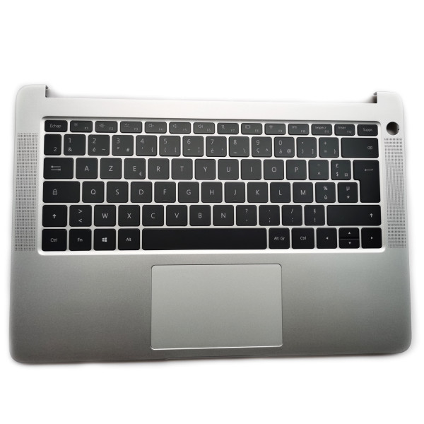 By HUAWEI Honor 14 KPL-W00 kprc-w10l VLT-W50 KPR-W19 silver backlit French FR keyboard palmrest at pcspare.com — Global Laptop Parts Center