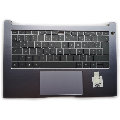 HUAWEI Honor Magicbook 14 NbB-WAH9P Nbl-WAQ9L NBR-WA19 WXX9 gray backlit French FR keyboard palmrest