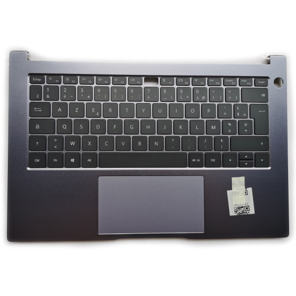 By HUAWEI Honor Magicbook 14 NbB-WAH9P Nbl-WAQ9L NBR-WA19 WXX9 gray backlit French FR keyboard palmrest at pcspare.com — Global Laptop Parts Center