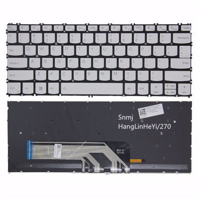 Lenovo yoga Slim7-13ITL5 13ACN05 13sACN 13sITL 2021 white backlit US keyboard OEM