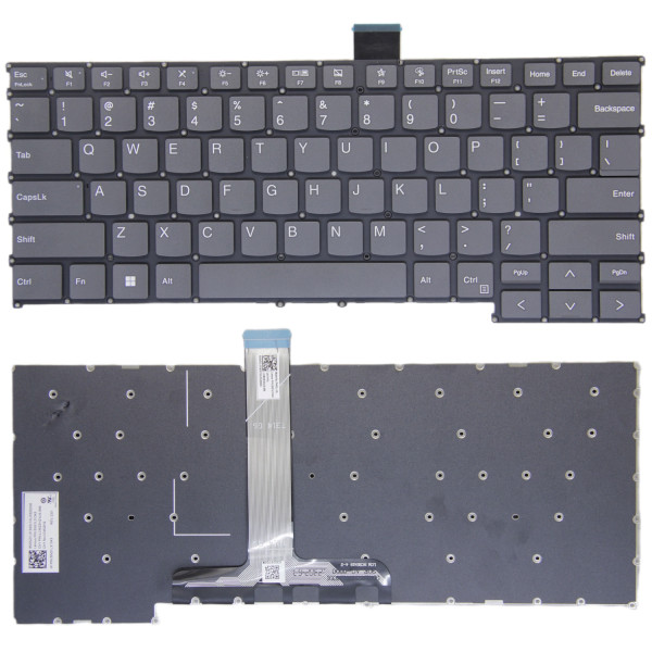By Lenovo ZHAOYANG X3-14, X5-14, X7-14-IAP, IRL IRH IRHA IMH IRP045 gri US tastatură at pcspare.com — Global Laptop Parts Center