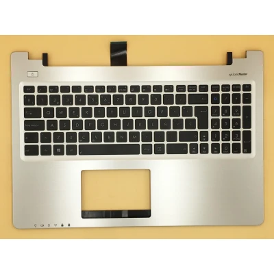 Asus S550 S550CM zilveren Spaanse SP toetsenbord handsteun 90NB00X1-R3SP00