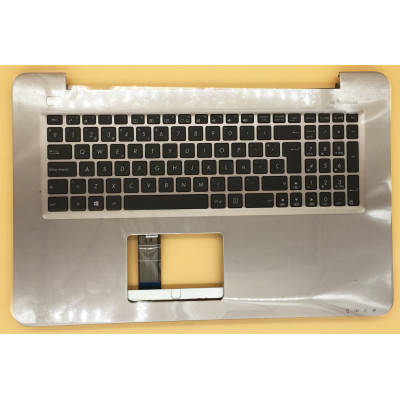 Asus X756 X756UA K756 gray Spanish SP keyboard palmrest 90NB0A03-R30230