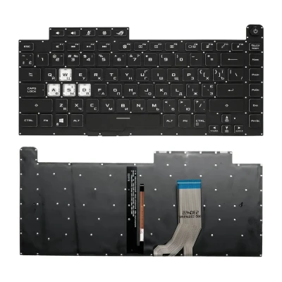 by Asus ROG Strix GL531, G531GW, G531GT, G531GU, G531GV, G531GD, 8 pin háttérvilágítású orosz RU billentyűzet on pcspare.com - Global Laptop Parts Center