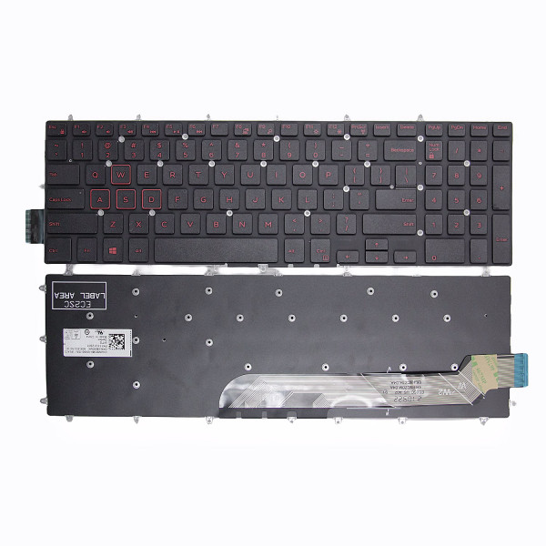 By Dell Inspiron 7566 5567 7567 5570 5568 3579 3779 5587 7588 black red US keyboard original at pcspare.com — Global Laptop Parts Center